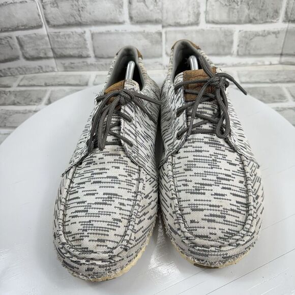 Twisted X Zero-X White & Grey Canvas Lace Up Casual Shoe Men Size 13 M - Picture 7 of 13